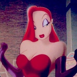 Halloween Costume Jessica Rabbit Dress & Gloves